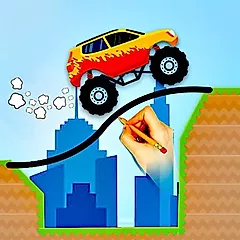 play 車を描いて救おう